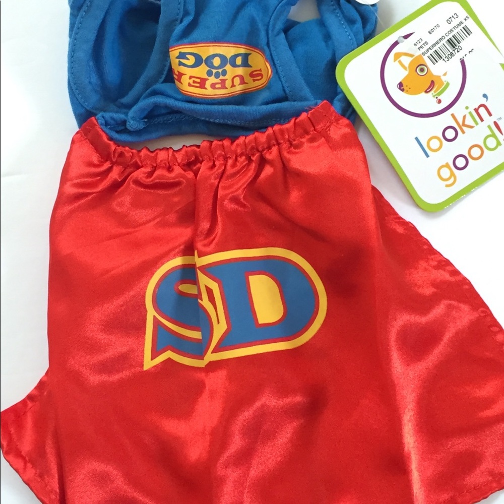SUPER DOG COSTUME SIZE X-SMALL BY LOOKIN GOOD